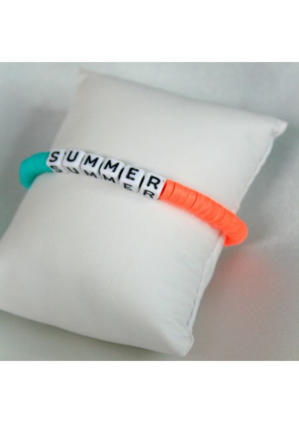 Fimo Bileklik Summer Yazılı