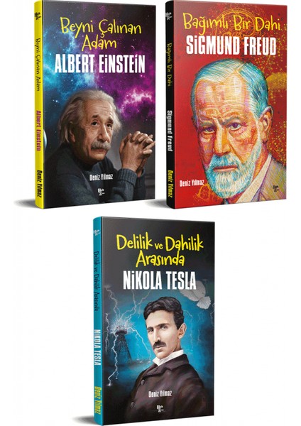 Dünyayı Değiştiren İnsanlar 3 Kitap Einstein-Freud-Tesla