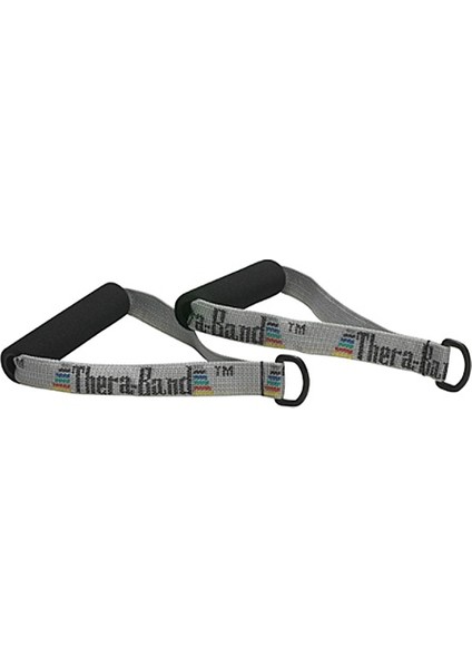 Theraband® Exercise Handles With ''d''ring Connector,set Of 2