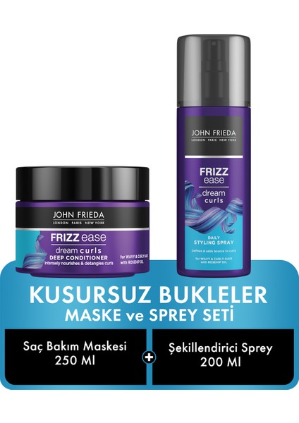 Kıvırcık Saçlara Özel Maske & Sprey Set