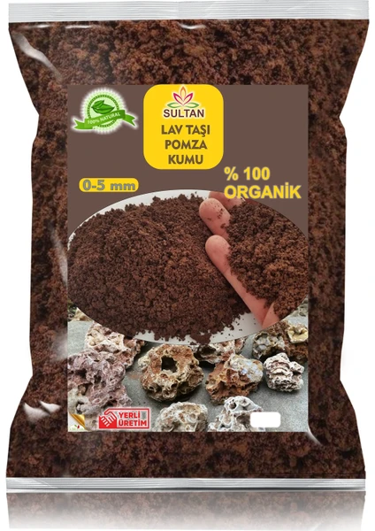 LS BOTANİK Pomza Kumu 0-3 Mm. Pomza Lav Taşı Parçacıklı 3,5 litre