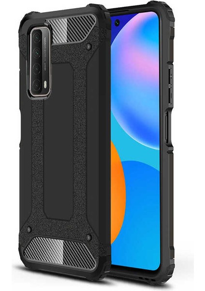 Huawei P Smart 2021 Kılıf Hybrid Zırh Silikon