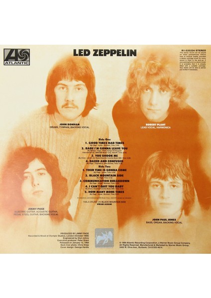 LED Zeppelin / LED Zeppelin İ (Plak)