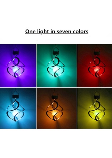 Güneş Rüzgar Chime Lamba Açık Su Geçirmez Bahçe Dekorasyon Asma Lamba (Yurt Dışından) fırsatları