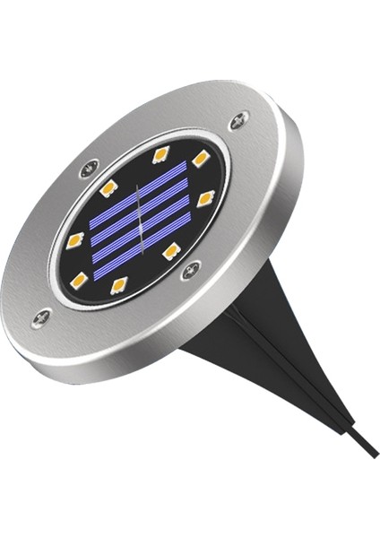 8 Parça LED Rengi Kısılabilir Güneş Akıllı Işık Kontrolü Gömülü Işıklar (Yurt Dışından)