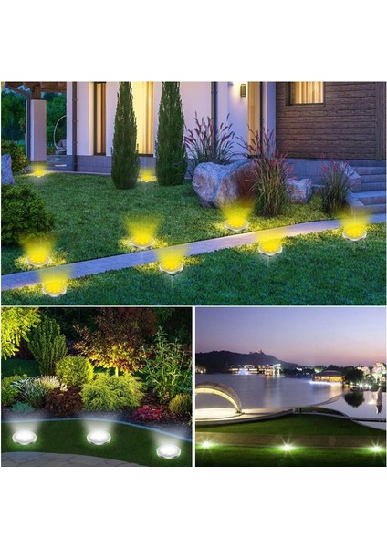 8 Parça LED Rengi Kısılabilir Güneş Akıllı Işık Kontrolü Gömülü Işıklar (Yurt Dışından) indirimleri