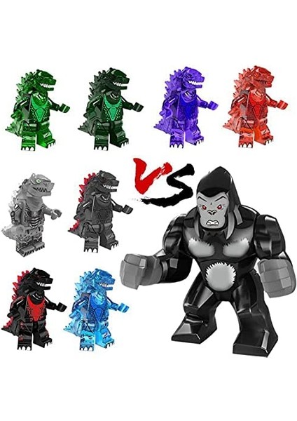 Zppld 9 Adet Godzilla Vs King Kong Aksiyon Figür (Yurt Dışından)