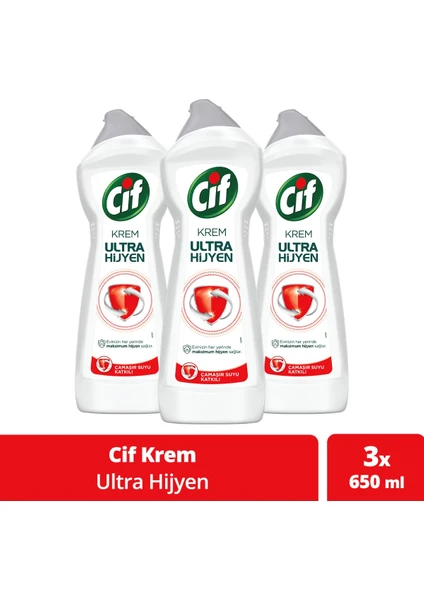 Krem Temizleyiciultra Hijyen Max Power Yeşil Meşe Esintisi 675 ml X3