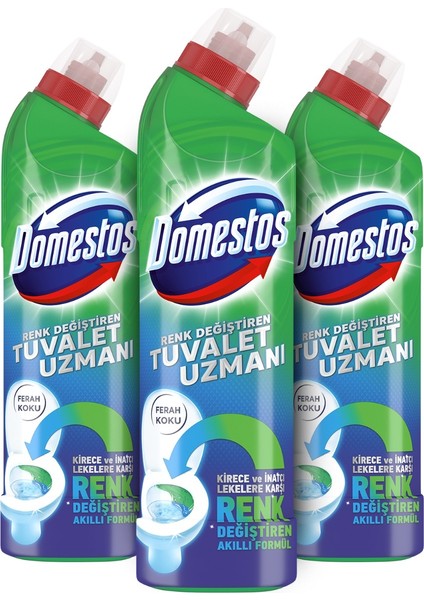 Tuvalet Temizleyici Renk Değiştiren Tuvalet Uzmanı Kireç Çözücü 750 ml X3 fiyatları