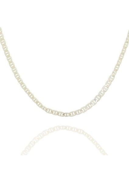 Barlı Forsa Model Gümüş Zincir 60 Mikron Kalınlık