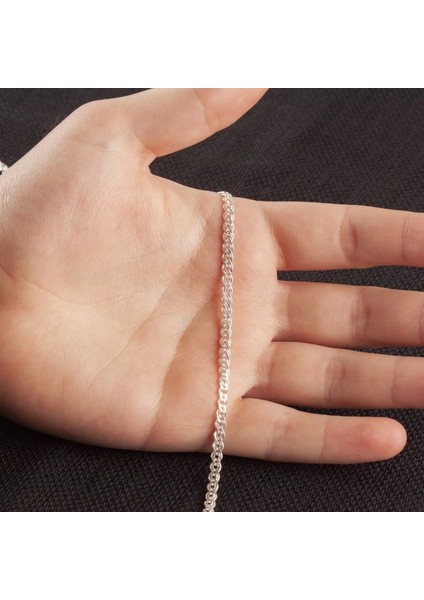 Nonna Model 60 Mikron Kalınlık Gümüş Bileklik
