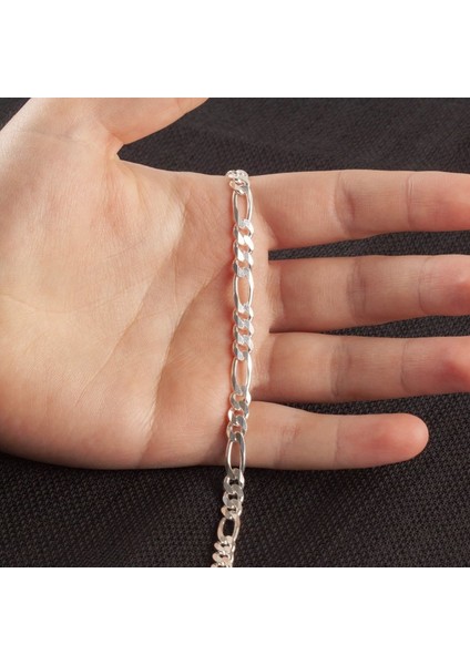 Figaro Model Gümüş 180 Mikron Kalınlık Gümüş Bileklik fiyatları