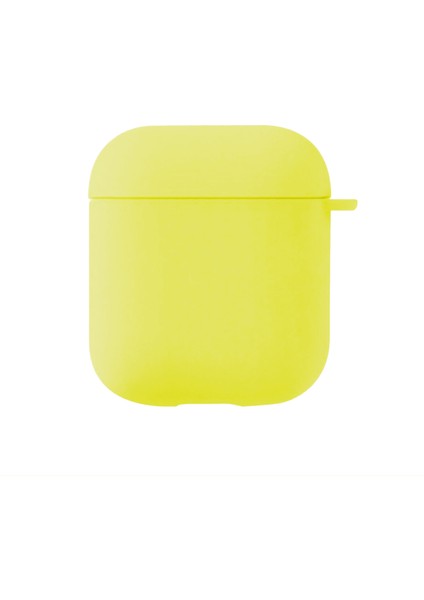 Apple AirPods 1. Nesil / 2. Nesil Liquid Silicone Lansman Sarı