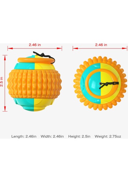 Çok Fonksiyonlu Pet Fırlatma Topu Molar El Fırlatma Topu (Yurt Dışından) indirimleri