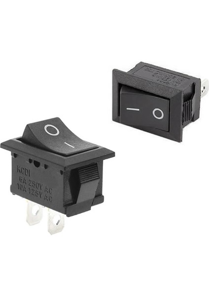 2 Pin On Off Anahtar Switch Mini Buton 5A 220V Ac 10A 125V Kcd1