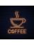 Coffee LED Duvar Yazısı Dekoratif Duvar Aydinlatmasi Gece Lambası 1