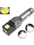 Araç USB Şarjlı Taktik El Feneri Cob LED Dahili Batarya Cam Çekiç 1