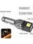 Araç USB Şarjlı Taktik El Feneri Cob LED Dahili Batarya Cam Çekiç 3