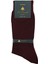 La'pescara Ultra Lüks Bordo Bambu Erkek Klasik Çorap CRP168 1