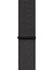 Apple Watch 44MM Uyumlu Kayış Spor Loop Kordon Kırçıllı Siyah 1