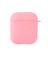 Apple AirPods 1. Nesil / 2. Nesil Liquid Silicone Lansman Pembe 1