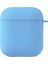 Apple AirPods 1. Nesil / 2. Nesil Liquid Silicone Lansman Mavi 1