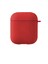 Apple AirPods 1. Nesil / 2. Nesil Liquid Silicone Lansman Kırmızı 1