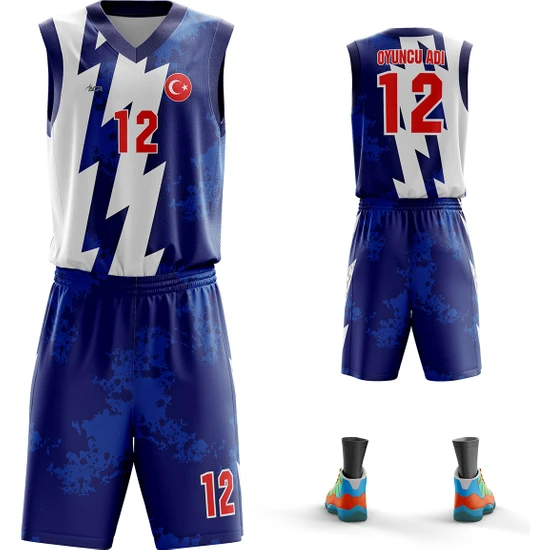 Acr Giyim - Splash Modeli - Kişiye Özel Basketbol Forması Takımı
