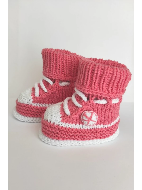 Good Babies Converse El Yapımı Örgü Bebek Patiği