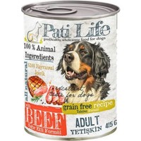 Pati Life Tahılsız Sığır Etli Konserve Yetişkin Köpek Mamasi 24 x 415 Gram