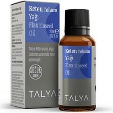 Talya Keten Tohum Yağı, Soğuk Sıkım, %100 Saf ve Doğal, 20 ml