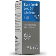 Talya Çörekotu Yağı, Soğuk Sıkım, %100 Saf ve Doğal, 50 ml