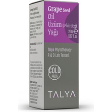 Talya Üzüm Çekirdeği Yağı, Soğuk Sıkım, %100 Saf ve Doğal, 20 ml