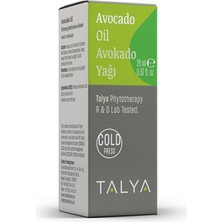 Talya Avokado Yağı (Avocado Oil), Soğuk Sıkım, %100 Saf ve Doğal, 20 ml