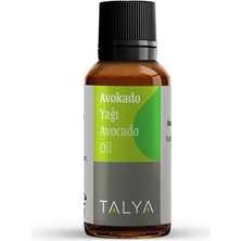 Talya Avokado Yağı (Avocado Oil), Soğuk Sıkım, %100 Saf ve Doğal, 20 ml