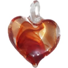 Ebrar's Arts Murano Cam Kalp Kolye Ucu