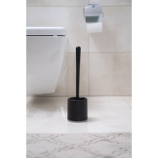 Ata Home Silikon Wc Tuvalet Banyo  Fırçası Klozet Fırçası Beyaz-Gri Oval