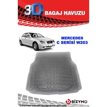 Mercedes C Serisi W203 2000-2007 3D Bagaj Havuzu Bizymo