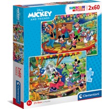 Clementoni - 2X60 Parça Puzzle - Mickey And Friends