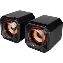 Mikado Md-177 2.0 5W * 2 Turuncu Mini Usb Speaker