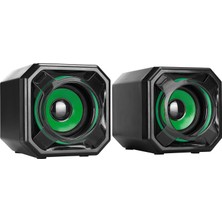 Mikado Md-177 2.0 5W * 2 Yeşil Mini Usb Speaker