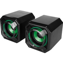 Mikado Md-177 2.0 5W * 2 Yeşil Mini Usb Speaker