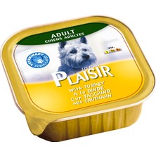 Plaisir Hindi Etli Pate Plaisir 150GR Yaş Köpek Maması 4ADET