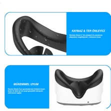 Macrobot Oculus Quest 2 Uyumlu Yüz Pedi - Silikon Yüz Kapağı - Silikon Göz Kapağı