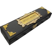 kutuveaksesuar Tesbih Kutusu Deri Kaplama Isime Özel Siyah