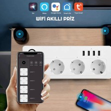 Exeo Akıllı Wifi Uzatma Kablolu 4 Port USB Hızlı Şarj ve  Priz