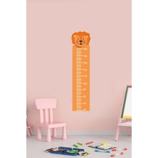 Echo Home Sevimli Hayvan Aslan Tasarımlı Boy Ölçer Sticker
