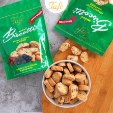 Tafe Glutensiz Yaban Mersinli  Lif Kaynağı Bademli ve Üzümlü Mini Biscotti Kıtır Kurabiye 150 gr x 2