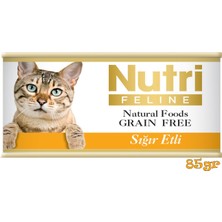 Nutri Feline Sığır Etli 85GR Nutri Yaş Kedi Maması 24ADET