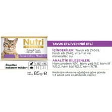 Nutri Feline Tavuk&hindi Etli 85GR Nutri Yaş Kedi Maması 32ADET